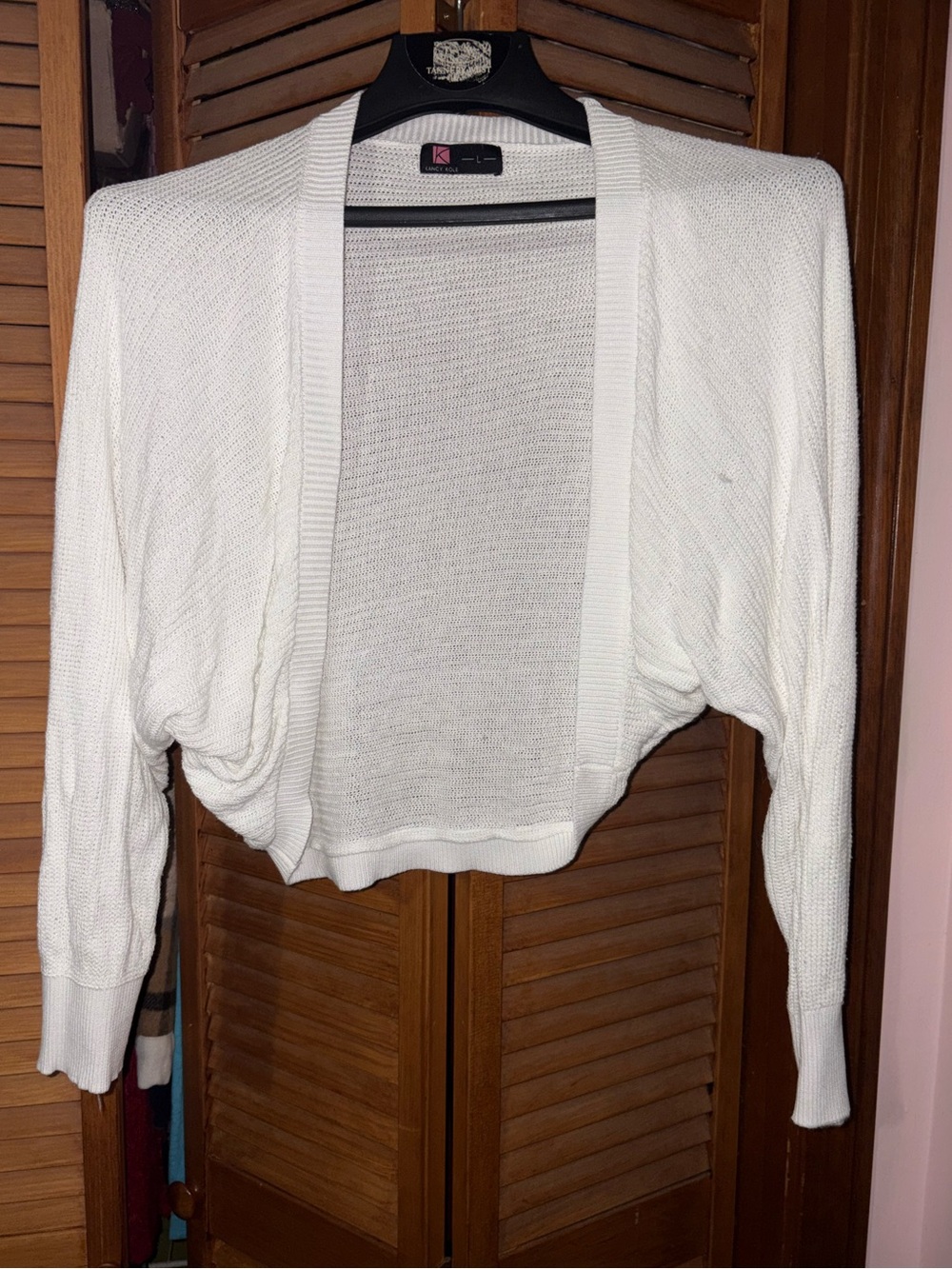 Cropped sweater.